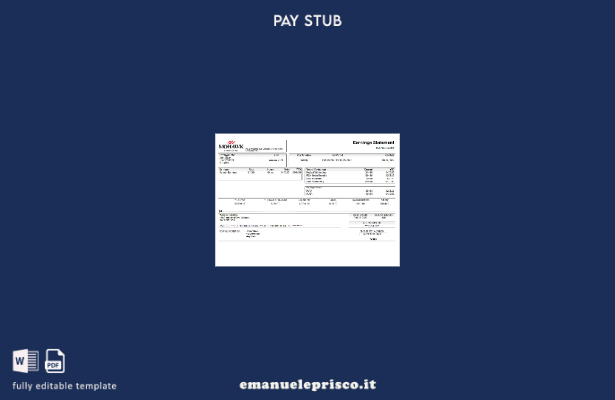 modello di dichiarazione dei guadagni di una società di produzione statunitense 